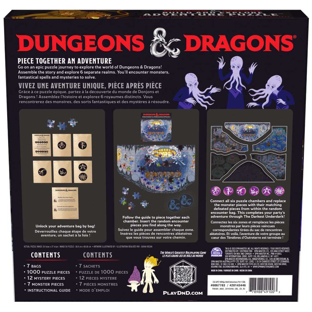 Dungeons & Dragons Build and Explore Adventure Puzzle - Spin Master Games puzzle collectible [Barcode 778988491003] - Main Image 2