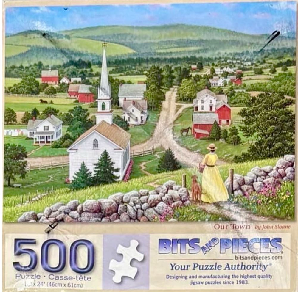 Our Town (NIB) 🧩 - Bits And Pieces puzzle collectible - Main Image 2
