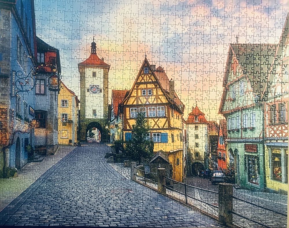 0202 Hallmark: Tranquil Town - Hallmark puzzle collectible [Barcode 661127044805] - Main Image 2