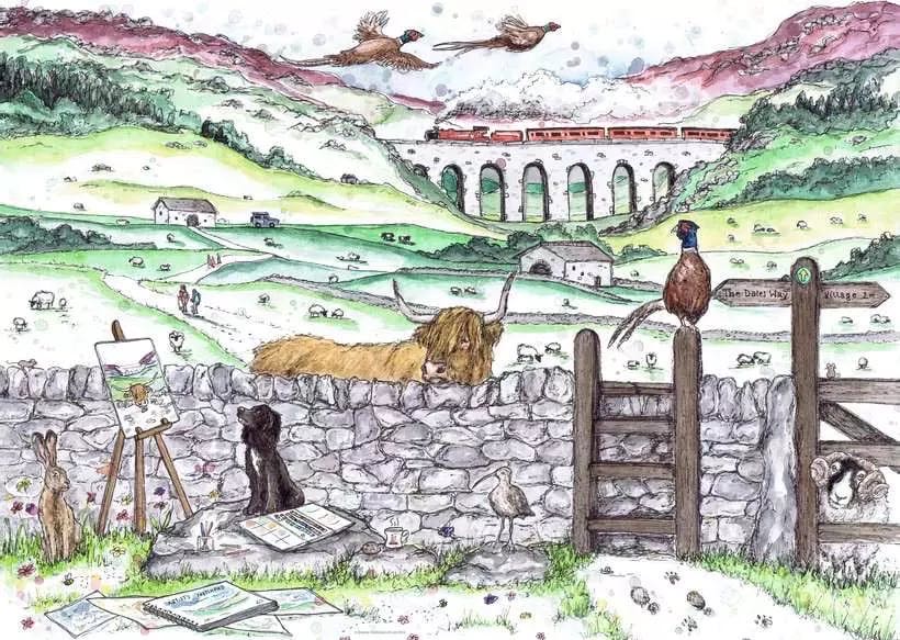 Yorkshire In The Dells (PC) 💎 - Ravensburger puzzle collectible - Main Image 2