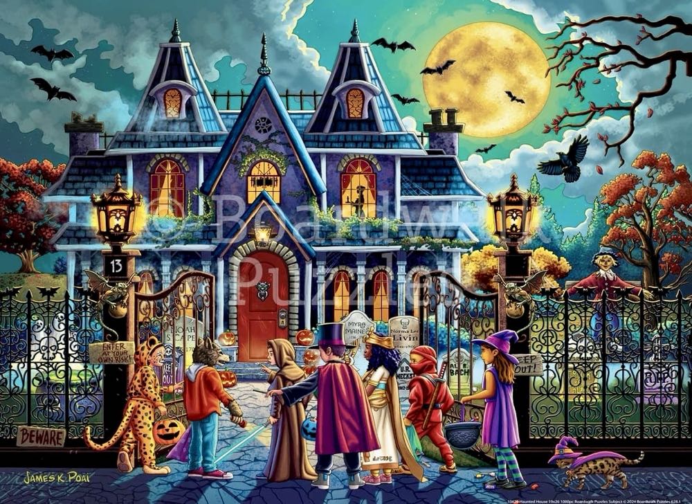 Haunted House 210 - Boardwalk Puzzle Company puzzle collectible [Barcode 671095906289] - Main Image 2