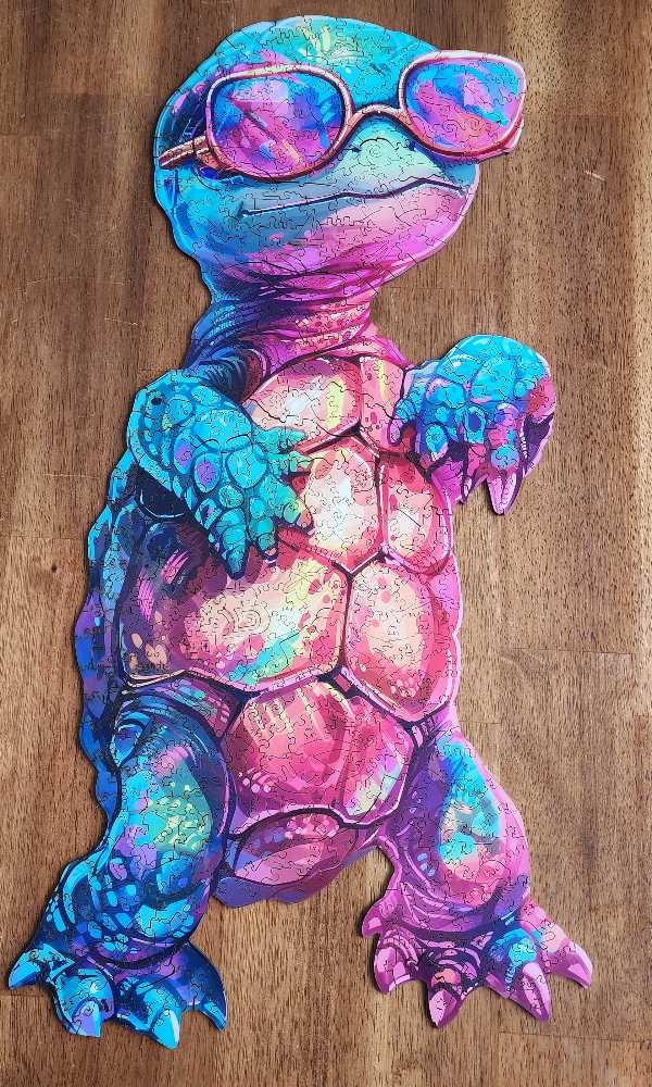 Wooden-Ninja Turtle  puzzle collectible - Main Image 2