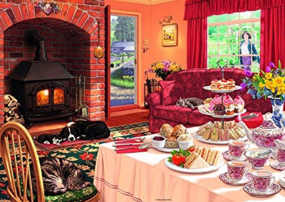 The Afternoon Visitor - Ravensburger puzzle collectible [Barcode 4005556194971] - Main Image 2