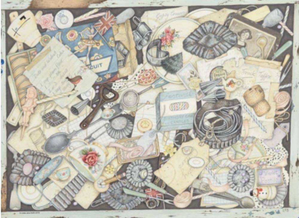 Old Stuff : Baking - Ravensburger puzzle collectible [Barcode 4005556147953] - Main Image 2