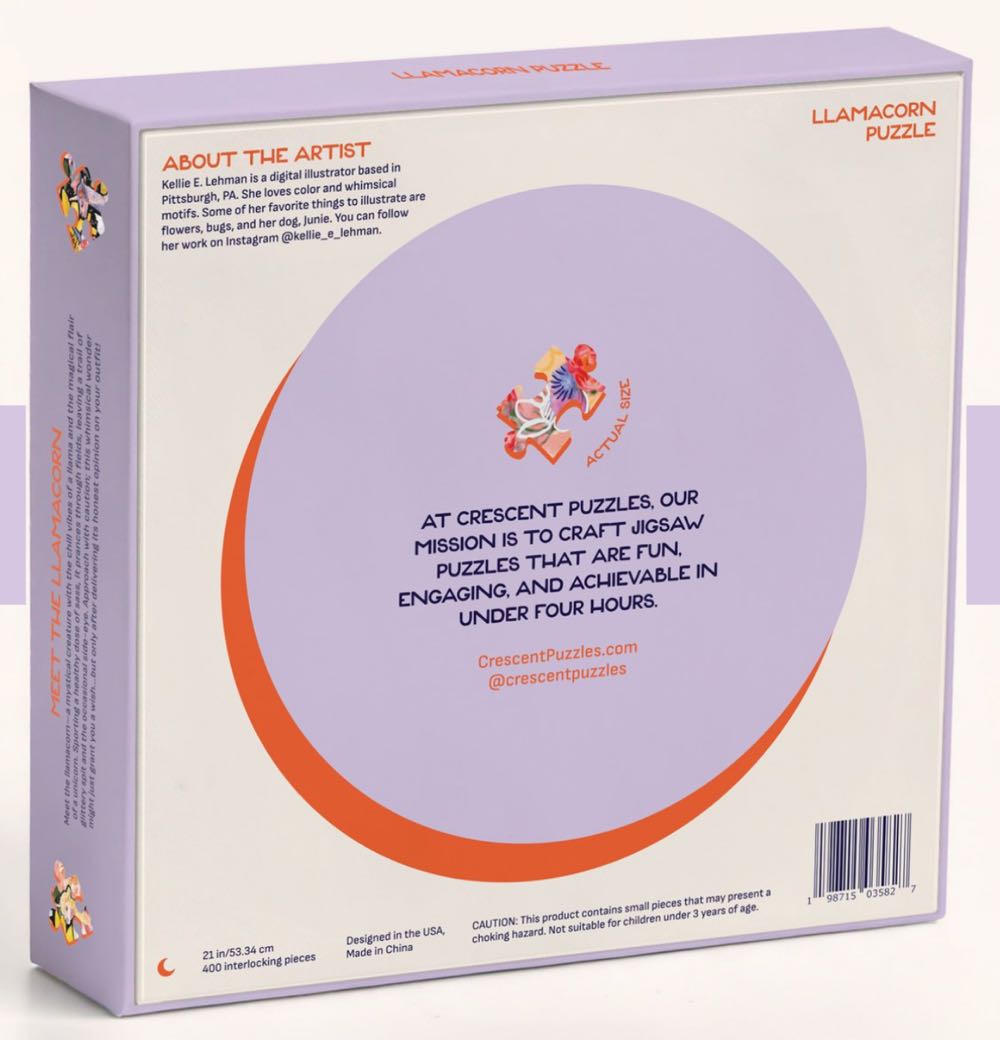 Llamacorn - Crescent Puzzles puzzle collectible [Barcode 198715035827] - Main Image 2