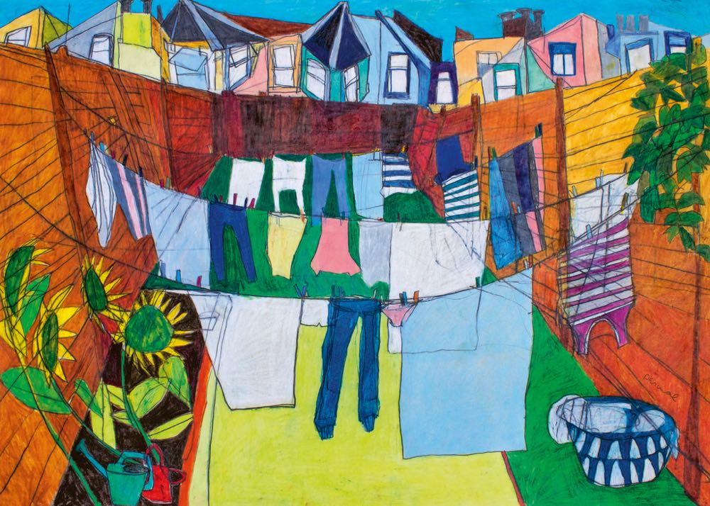 Daily Life: In The Courtyard - HEYE puzzle collectible [Barcode 4001689300708] - Main Image 2