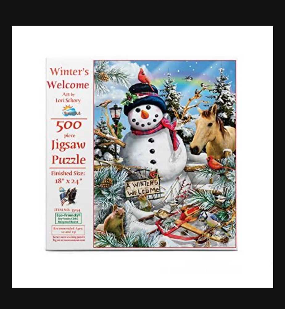 Winter’s Welcome - SunsOut puzzle collectible [Barcode 796780351943] - Main Image 2