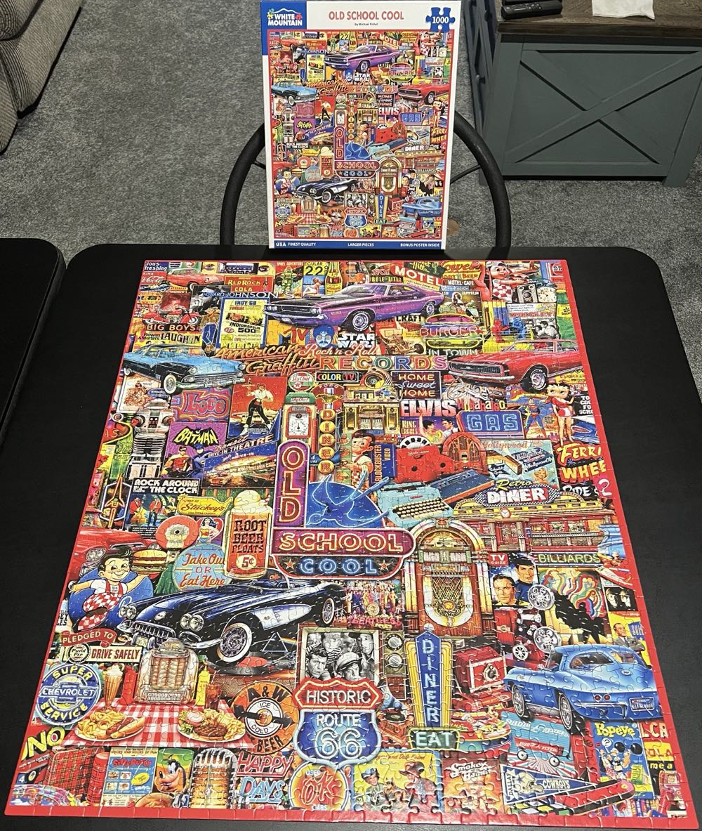 Old School Cool - White Mountain Puzzles puzzle collectible [Barcode 724819269198] - Main Image 3