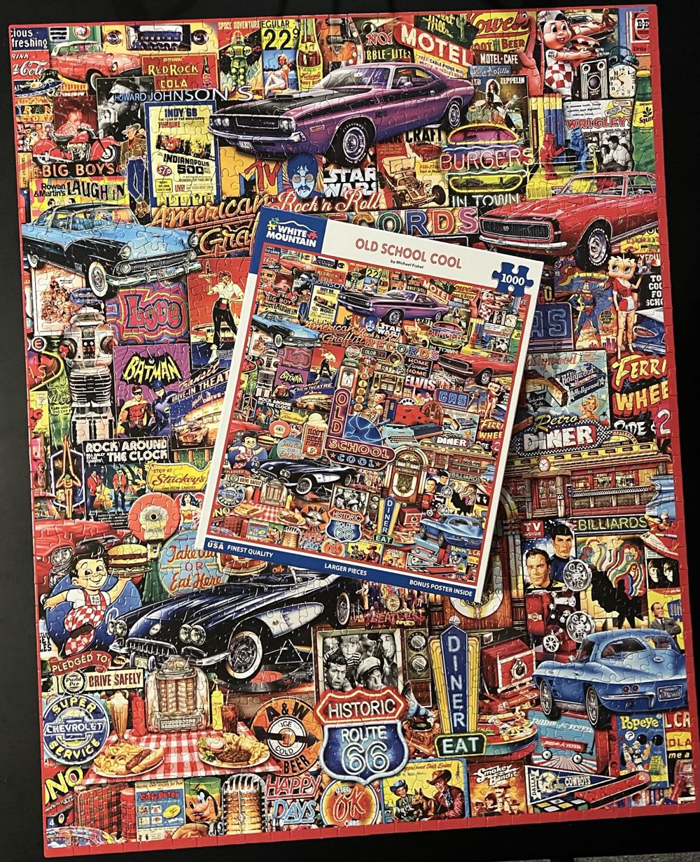 Old School Cool - White Mountain Puzzles puzzle collectible [Barcode 724819269198] - Main Image 4