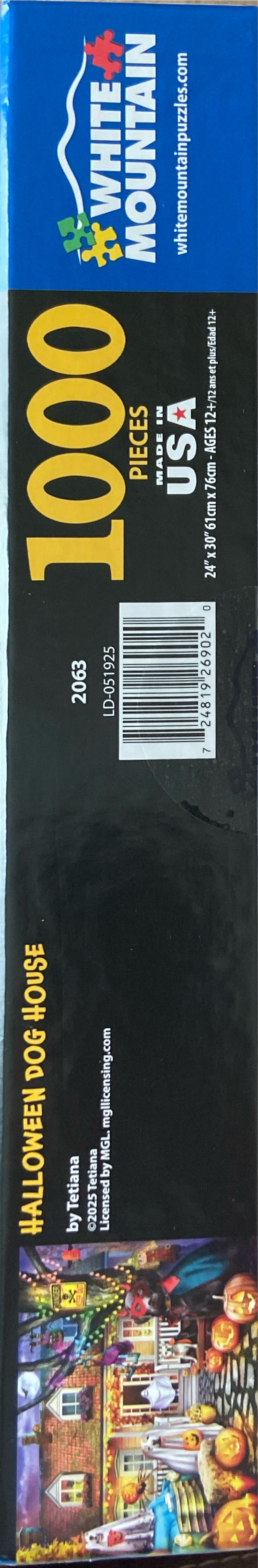 Halloween Dog House Denise  - White Mountain Puzzles puzzle collectible [Barcode 724819269020] - Main Image 2