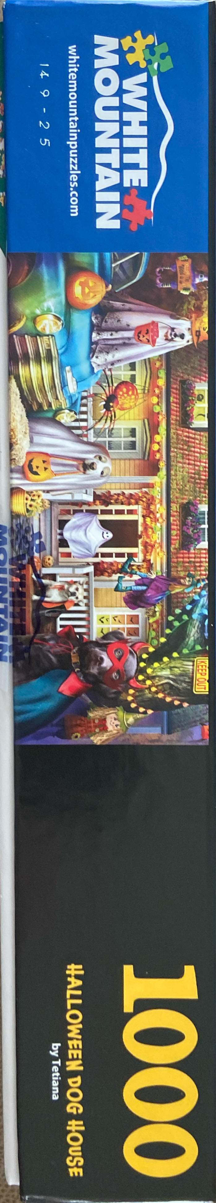 Halloween Dog House Denise  - White Mountain Puzzles puzzle collectible [Barcode 724819269020] - Main Image 3