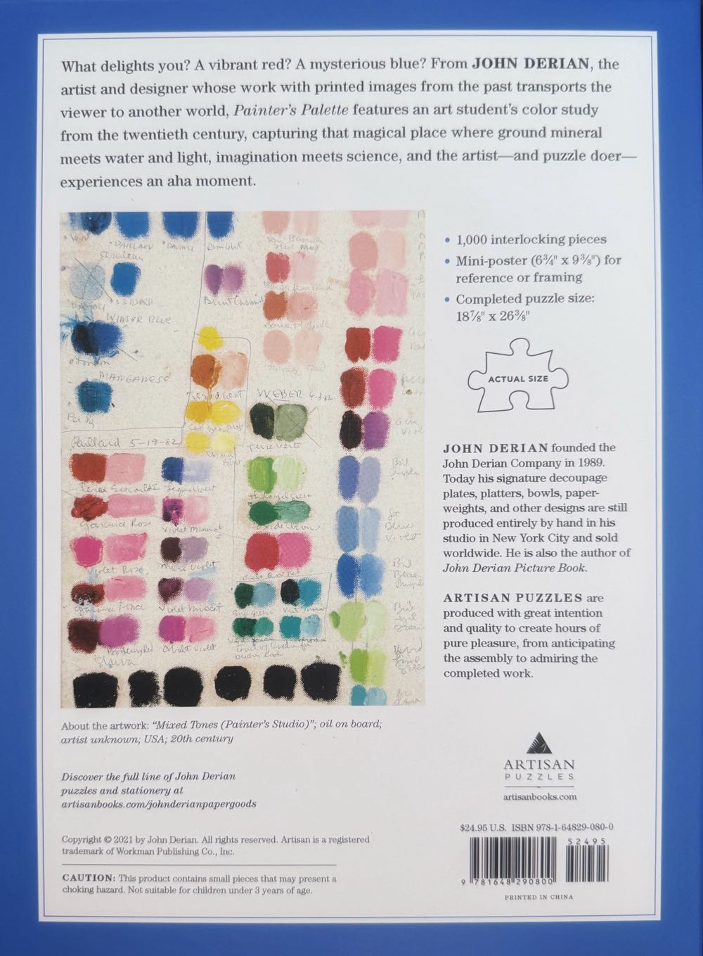 Painters Palette - John Derian Paper Goods puzzle collectible - Main Image 3