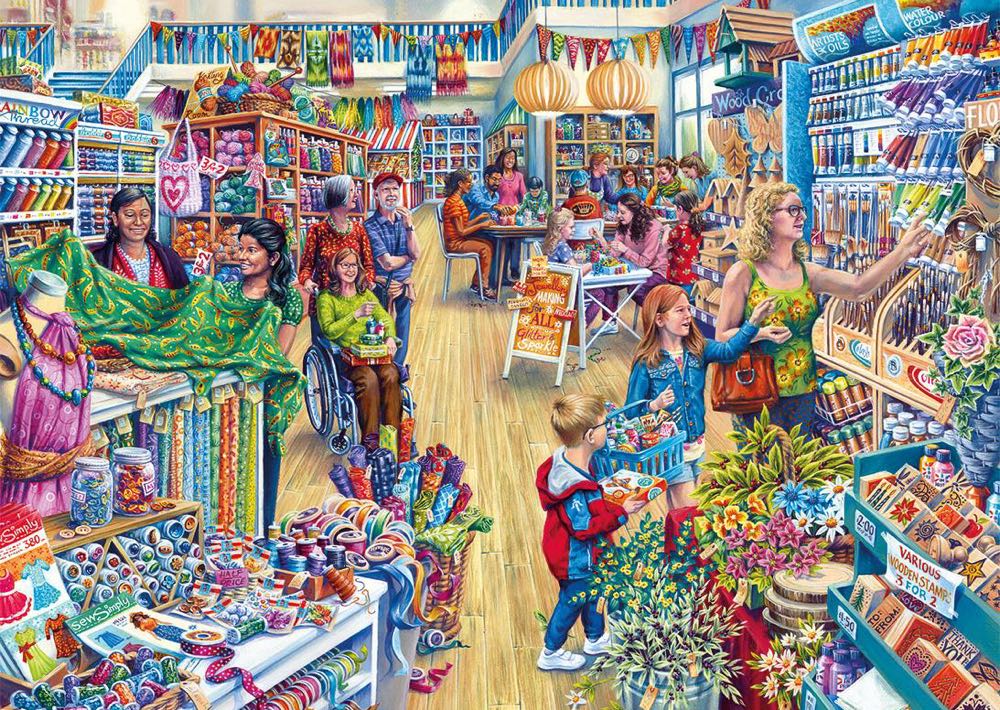 Crafters Paradise - Gibsons puzzle collectible [Barcode 5012269064261] - Main Image 2