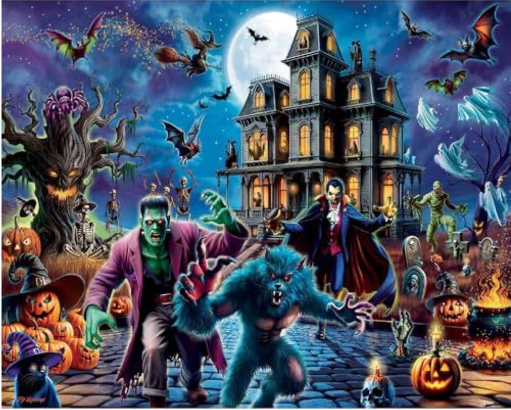 Halloween Horror NFT - White Mountain puzzle collectible [Barcode 724819268634] - Main Image 2