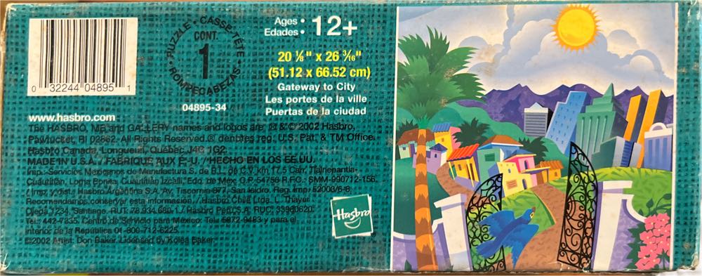 Gateway To The City - Hasbro MB Puzzles puzzle collectible [Barcode 032244048951] - Main Image 2