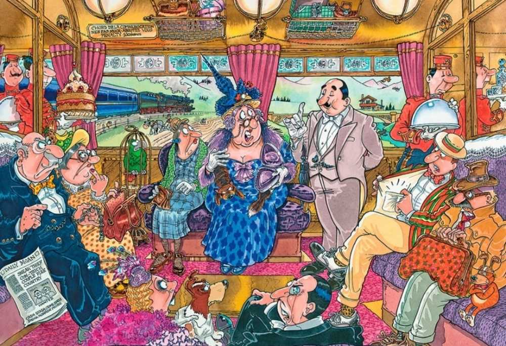 Wasgij Mystery #9 Great Train Robbery - Jumbo puzzle collectible [Barcode 8710126018965] - Main Image 2