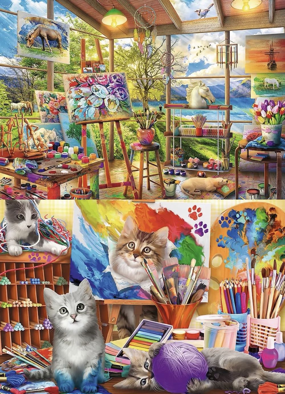 The Art Of Painting 2x500 - Trefl puzzle collectible [Barcode 5900511375305] - Main Image 2