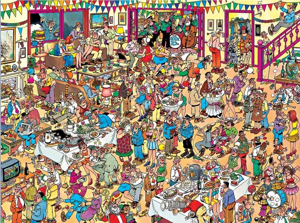 Jan Van Haasteren Happy Birthday - Jumbo puzzle collectible [Barcode 8710126817216] - Main Image 2