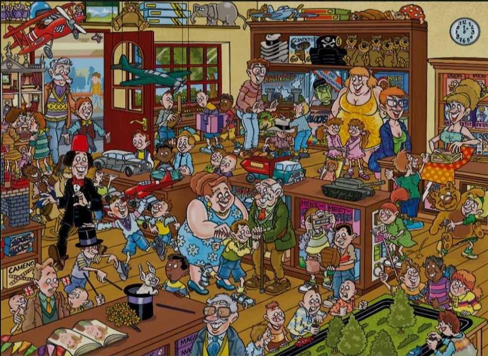 Wasgij Destiny #20 The Toy Shop! - Jumbo puzzle collectible [Barcode 8721017600442] - Main Image 2