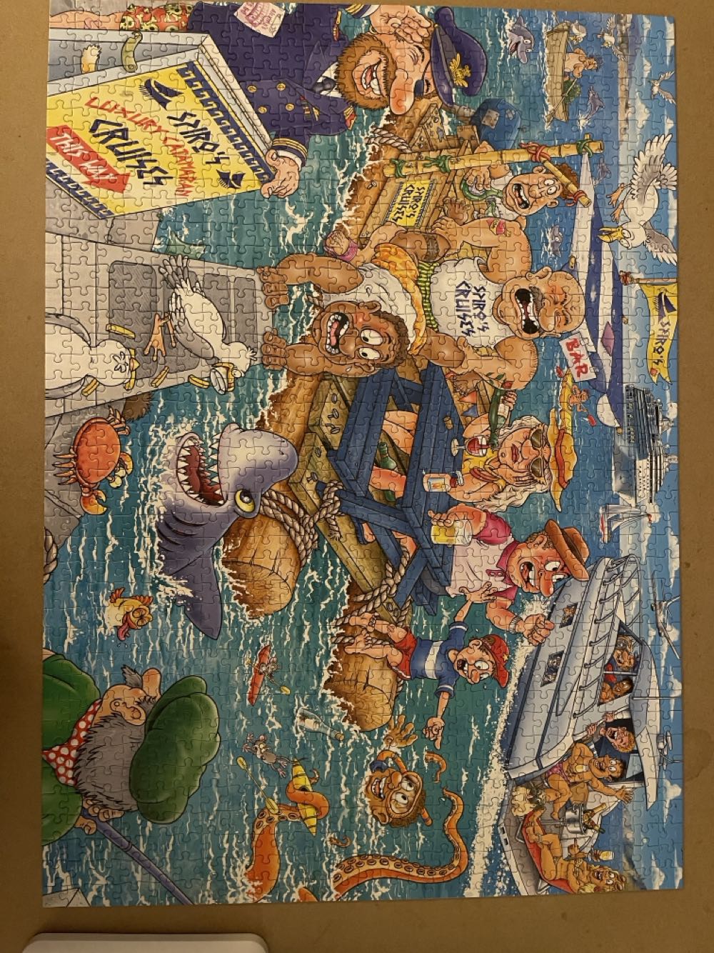 Boating Bedlam - Jumbo Wasgij puzzle collectible [Barcode 8721017602903] - Main Image 2