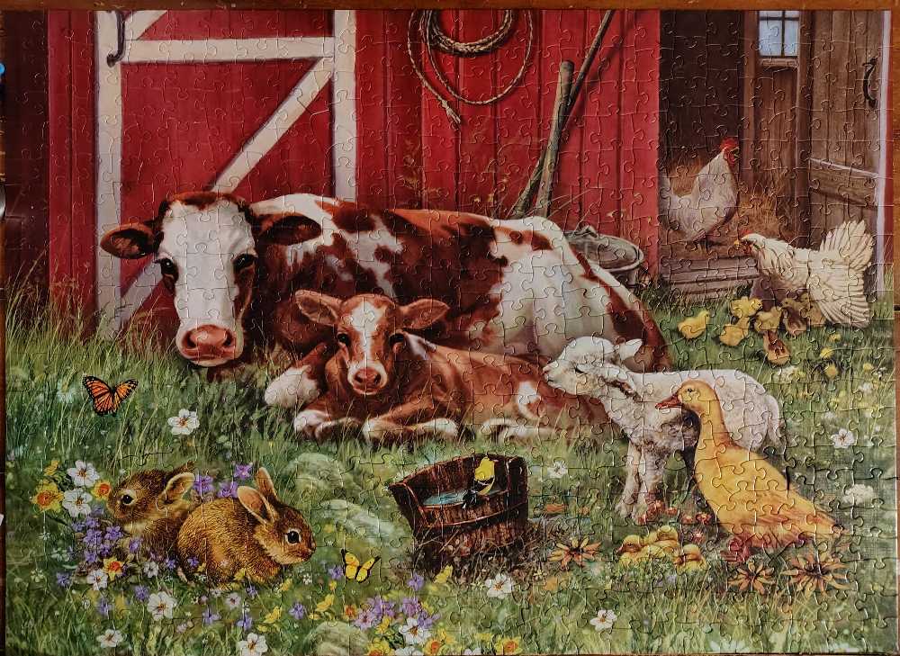 Barnyard Babies - Cobble Hill puzzle collectible [Barcode 625012572620] - Main Image 2