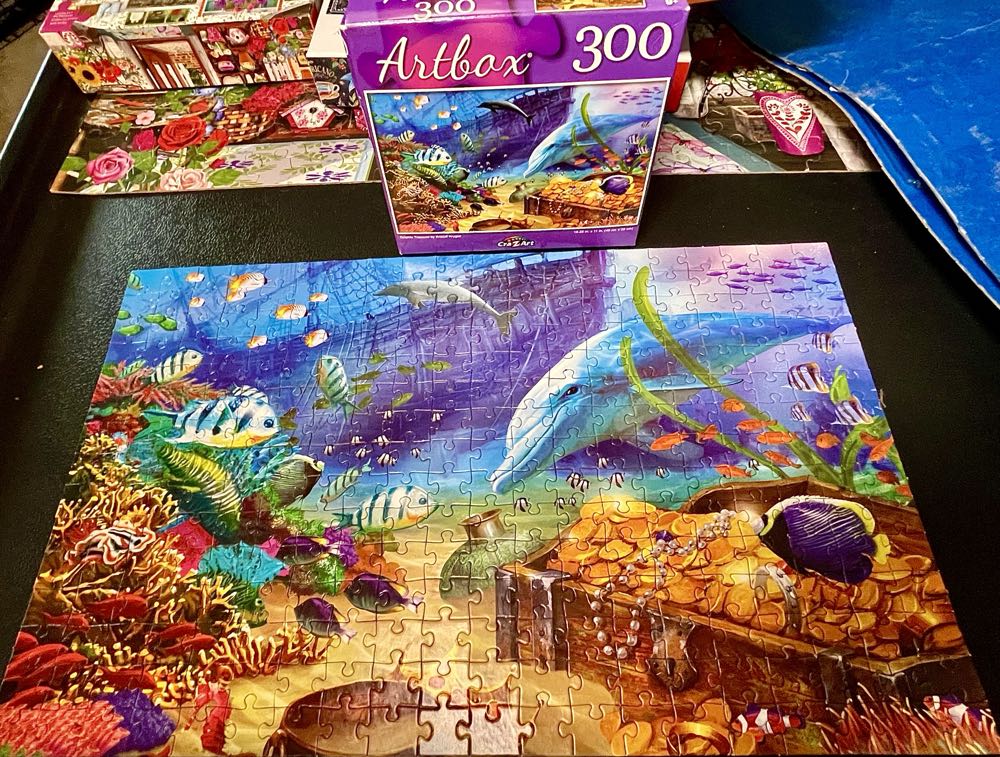 Dolphin Treasure - Artbox/Cra-Z-Art 🇺🇲 puzzle collectible [Barcode 639277744432] - Main Image 3