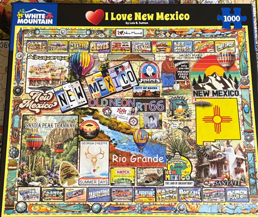 I Love New Mexico - White Mountain Puzzles puzzle collectible [Barcode 724819269143] - Main Image 2