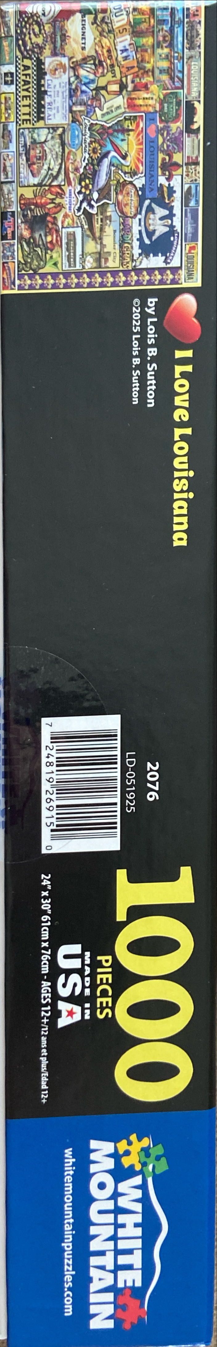 I Love Louisiana - White Mountain puzzle collectible [Barcode 724819269150] - Main Image 2