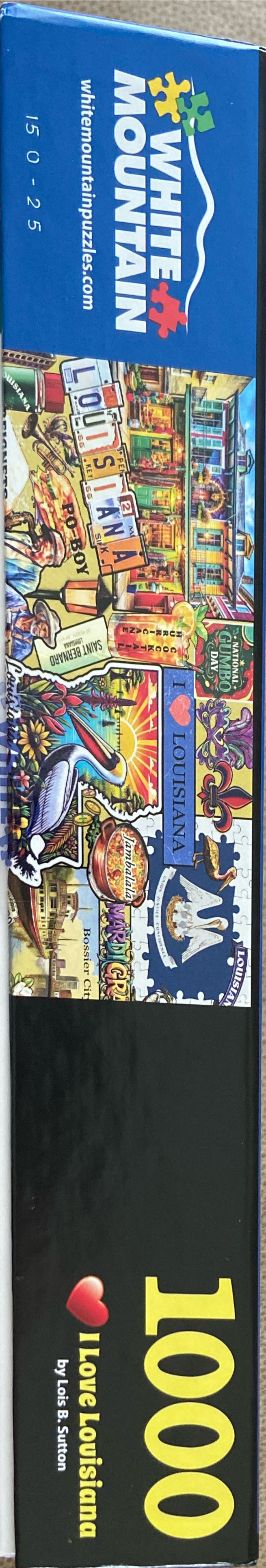 I Love Louisiana - White Mountain puzzle collectible [Barcode 724819269150] - Main Image 3