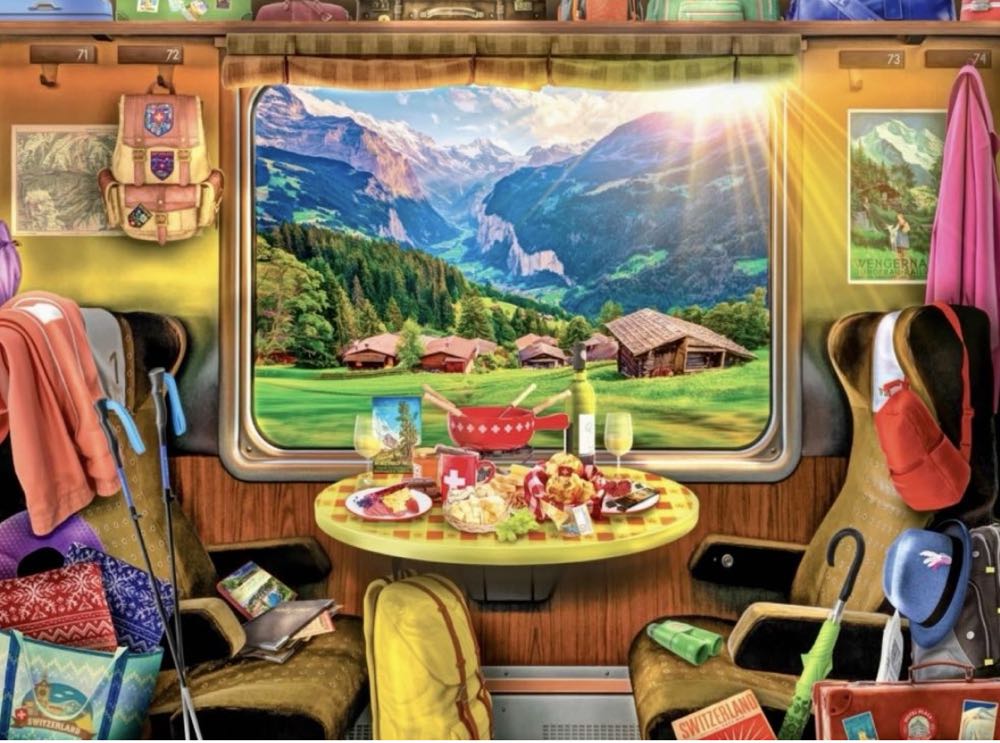 Train Ride : Swiss 🆕 - Buffalo puzzle collectible [Barcode 079346127474] - Main Image 2