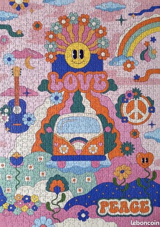 Hippie style SOLD - Ravensburger/Nathan puzzle collectible [Barcode 4005555014430] - Main Image 3