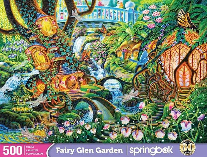 Fairy Glen Garden - Springbok puzzle collectible [Barcode 091683016914] - Main Image 2