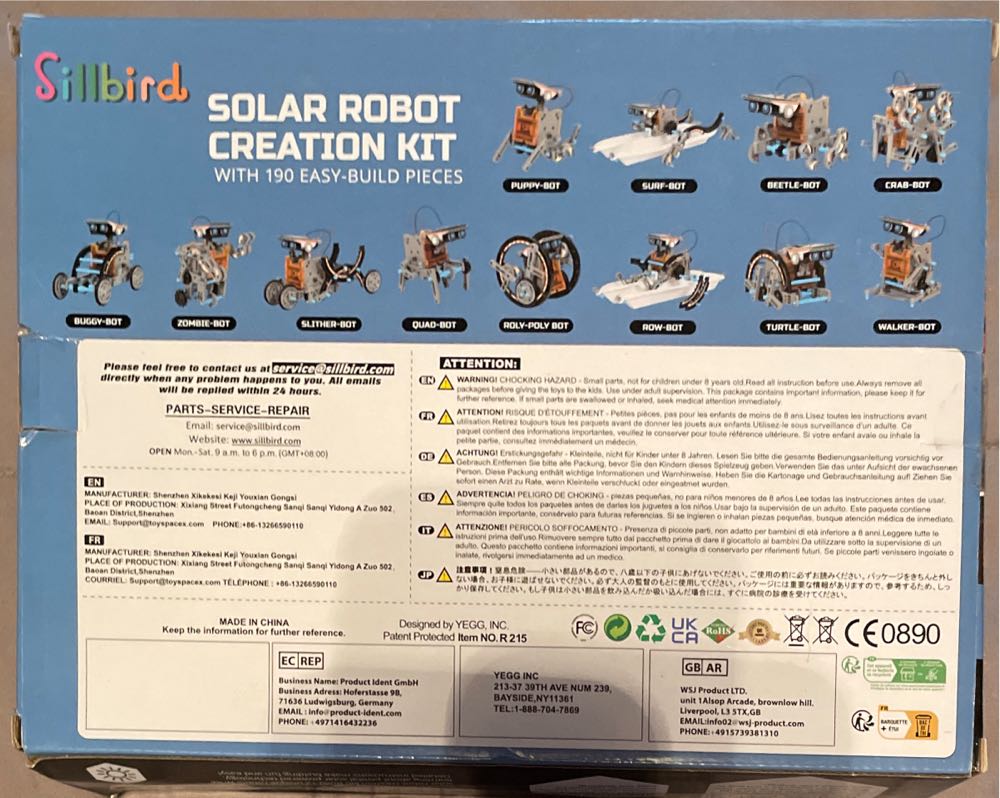 Solar Robot Creation Kit  puzzle collectible - Main Image 2