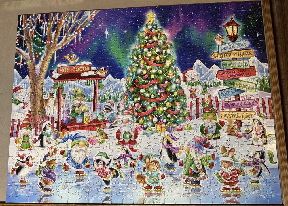 Holiday Skating - Vermont Christmas  Company puzzle collectible [Barcode 819273025913] - Main Image 2