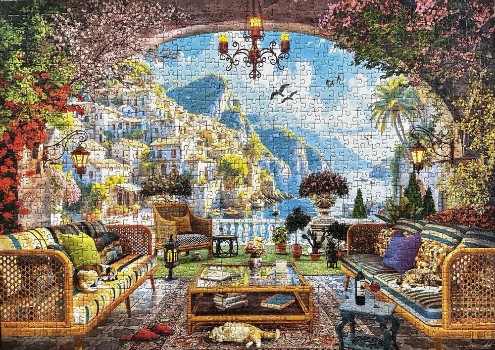 Mediterranean View - Ravensburger puzzle collectible [Barcode 4005555015765] - Main Image 2