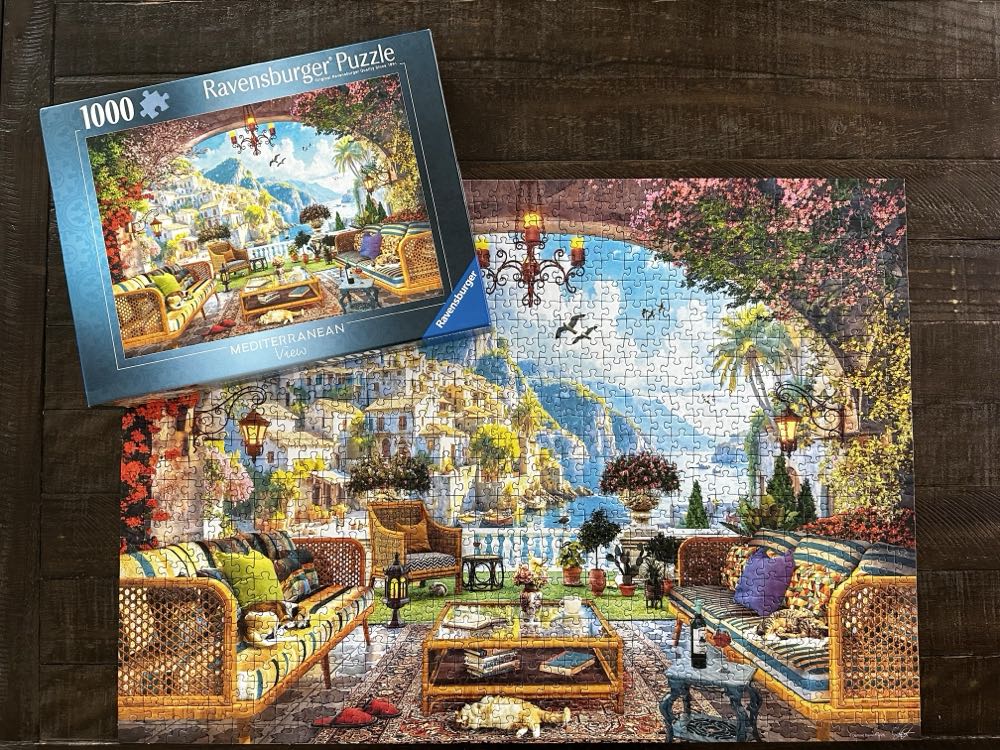 Mediterranean View - Ravensburger puzzle collectible [Barcode 4005555015765] - Main Image 4
