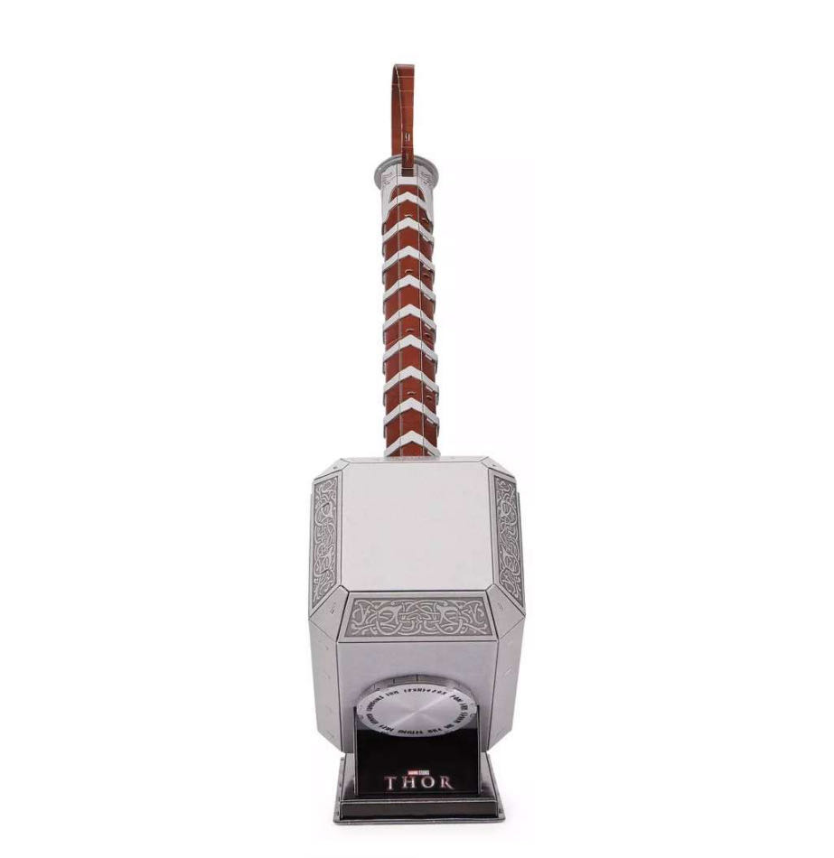 Mjolnir Thor Hammer 3d Puzzle Model Kit With Stand 87 Pcs | Thor Desk Decor | Building Toys | 3d Puzzles For Adults & Teens 12 - 4D Build puzzle collectible [Barcode 778988505120] - Main Image 4