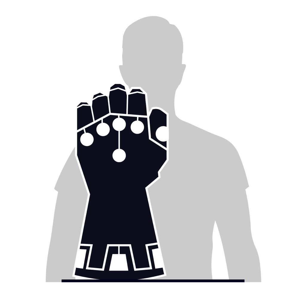 Infinity Gauntlet 3d Puzzle Model Kit With Stand 142 Pcs | Thanos Desk Decor | Building Toys | 3d Puzzles For Adults & Teens 12 - 4D Build puzzle collectible [Barcode 778988505045] - Main Image 4