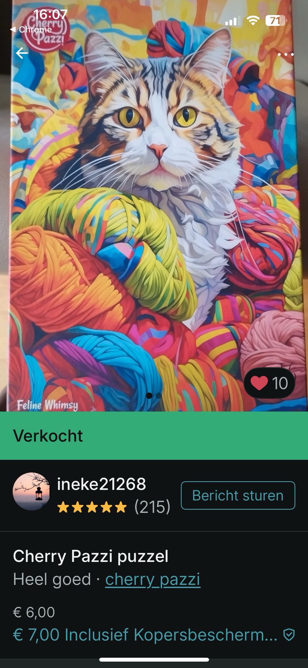 Feline Whimsy - Cherry Pazzi puzzle collectible [Barcode 5903728720098] - Main Image 4