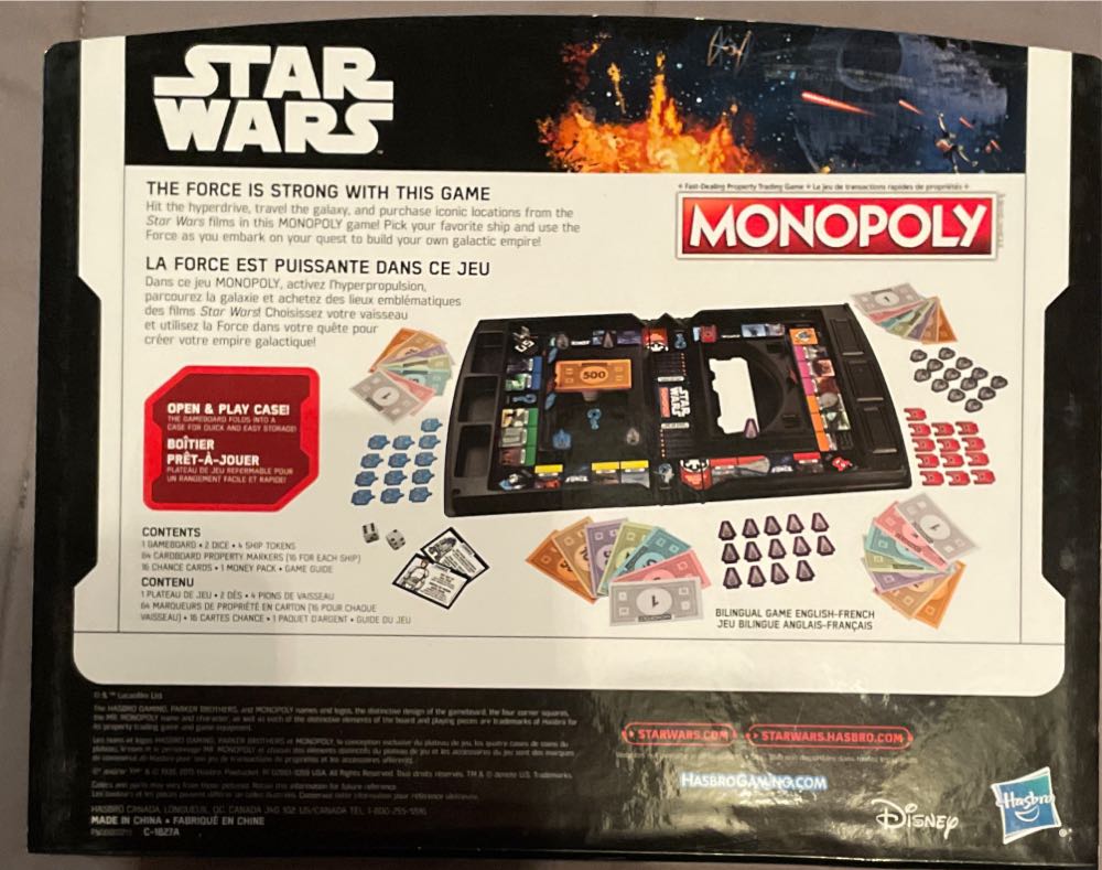 Monopoly Star Wars With Open And Play Game Case & Monopoly:  puzzle collectible [Barcode 630509470044] - Main Image 3