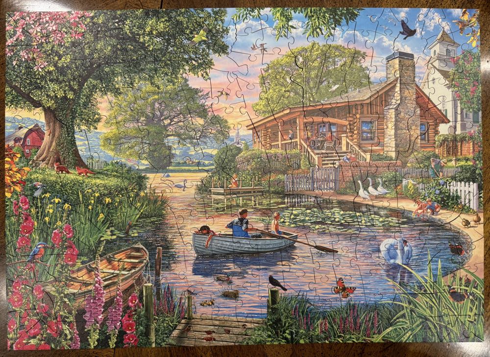 Summer At The Lake - Wentworth Wooden Puzzles 🇬🇧 puzzle collectible [Barcode 6050265384593] - Main Image 2