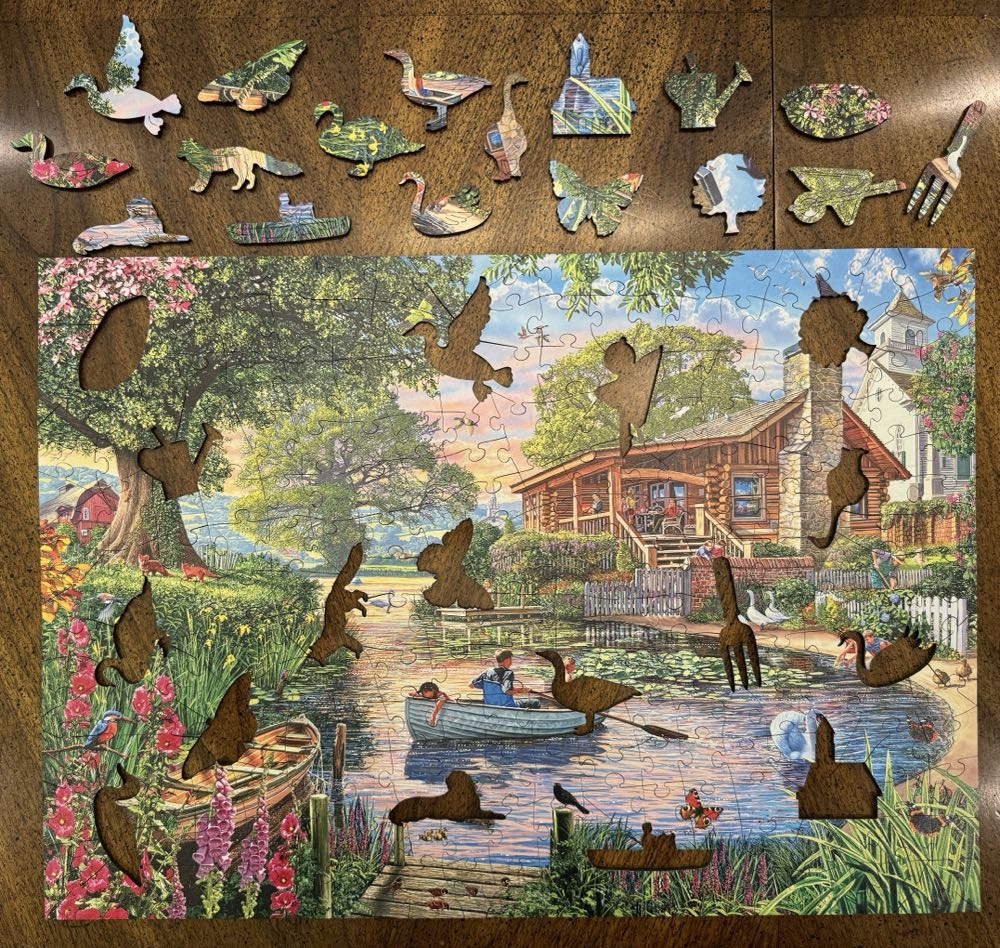 Summer At The Lake - Wentworth Wooden Puzzles 🇬🇧 puzzle collectible [Barcode 6050265384593] - Main Image 3