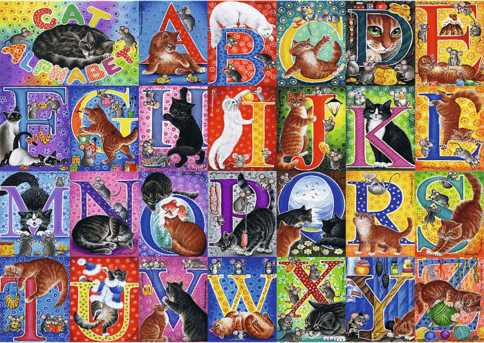 Cats Alphabet 🟦 - Trefl puzzle collectible [Barcode 5900511375275] - Main Image 2