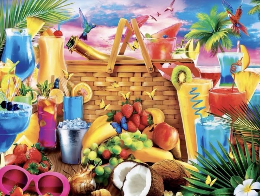 Paradise Beach : Picnic on the Beach - MasterPieces puzzle collectible [Barcode 705988322426] - Main Image 2