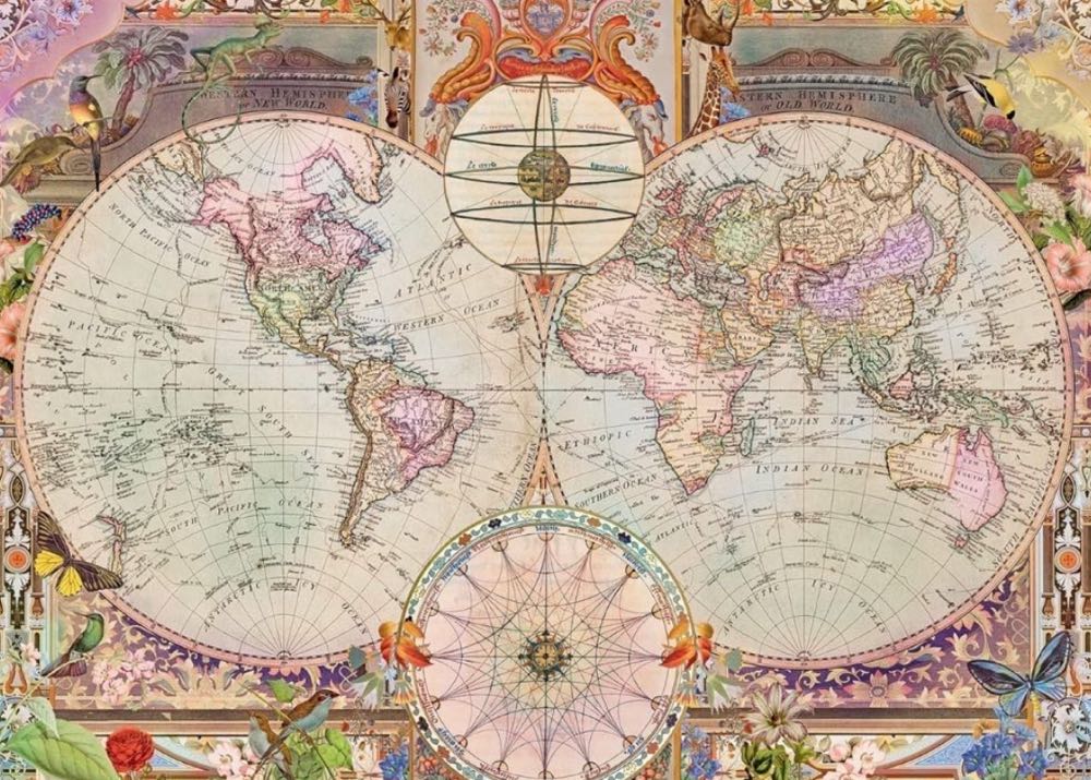 Antique Map - Ravensburger puzzle collectible [Barcode 4005556820054] - Main Image 2