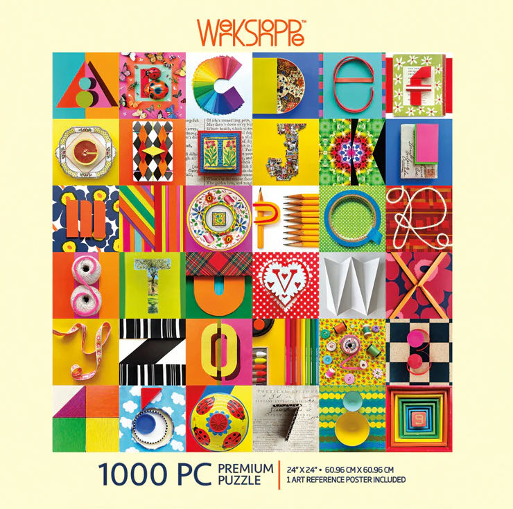 Typeface Collage - Werkshoppe puzzle collectible - Main Image 2