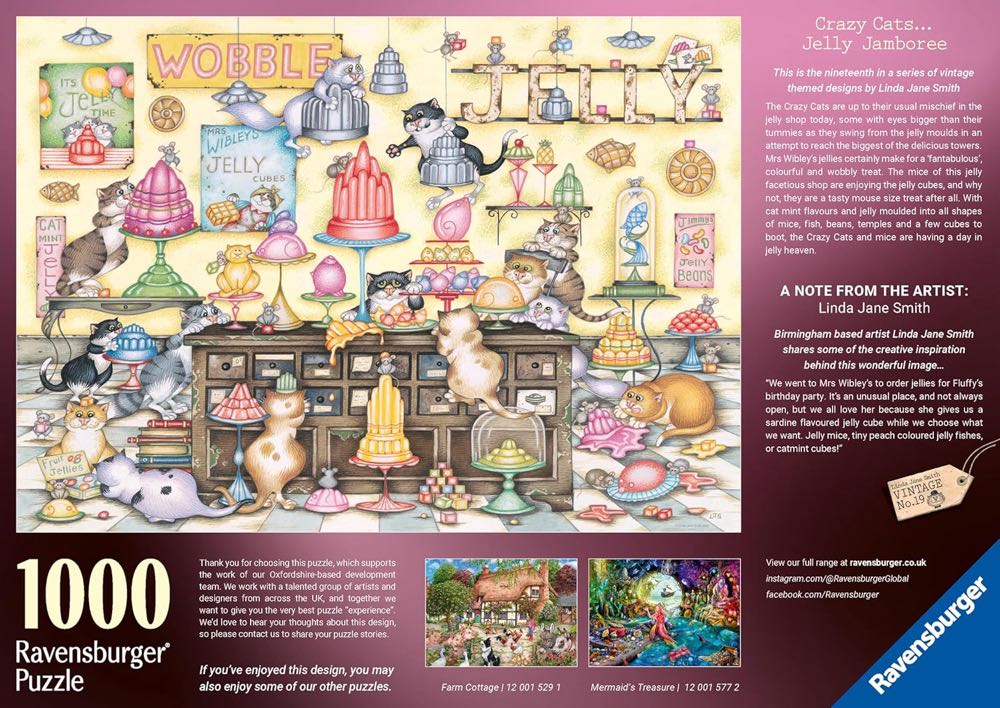 Crazy Cats - Jelly Jamboree - Ravnesburger puzzle collectible [Barcode 4005555015741] - Main Image 2