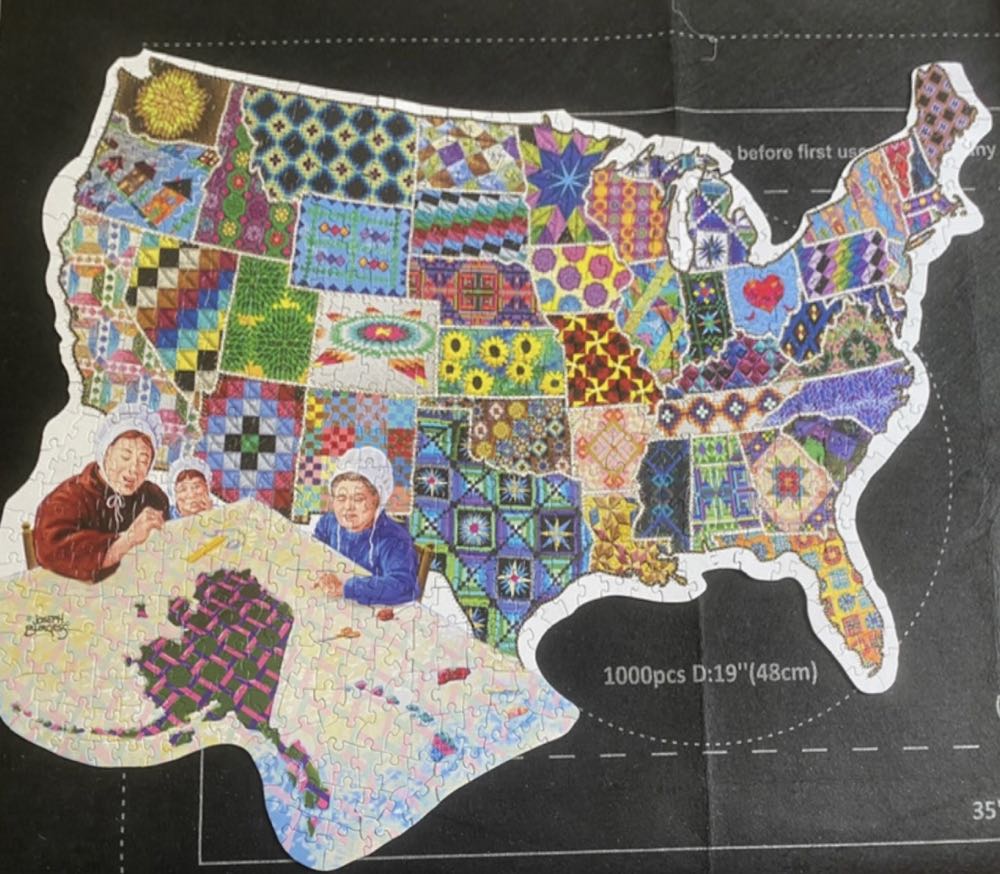 An American Quilt 🟦 - SunsOut puzzle collectible [Barcode 0796780959927] - Main Image 3