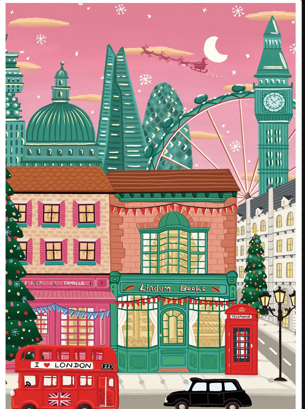 London At Christmas - Pieces & Peace puzzle collectible [Barcode 3770001401119] - Main Image 2