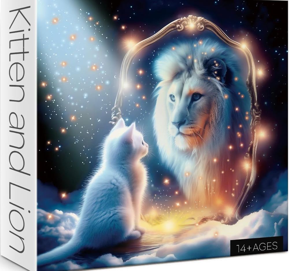 Kitten And Lion - Larkipuzz puzzle collectible - Main Image 2
